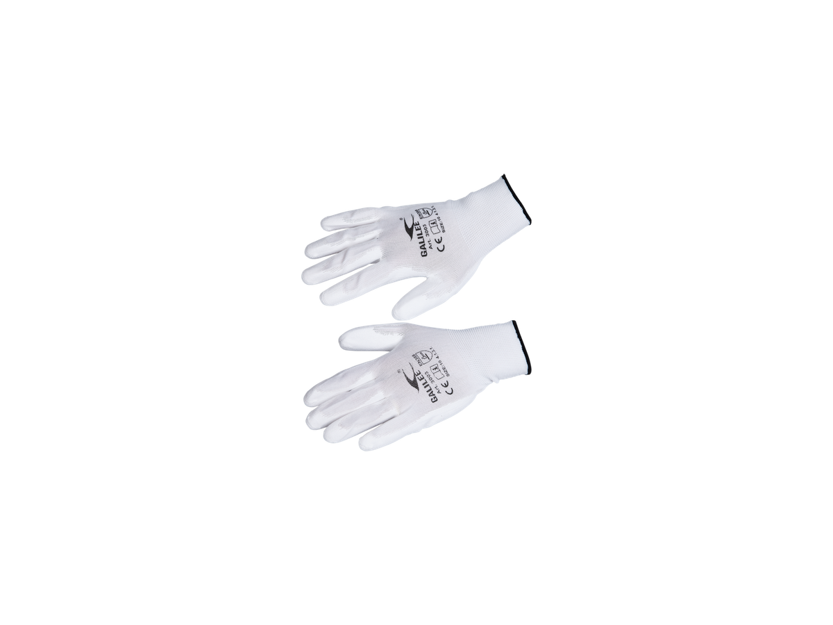 Handschuhe Elektriker weiss - Grösse 10 / 1 Paar