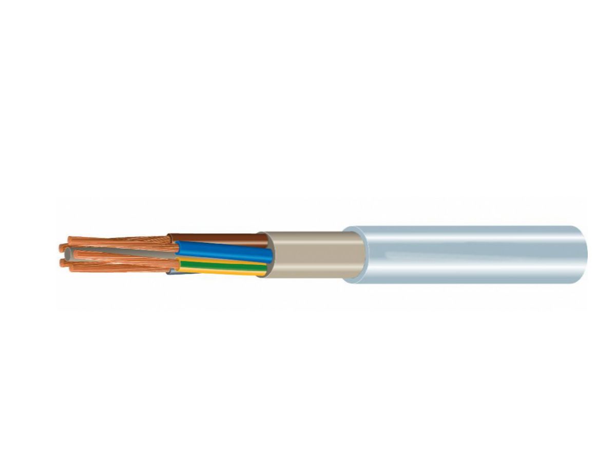 FE0-Kabel 5×6mm² 3LNPE grau Dca