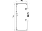 Grundprofil Bettermann GEK-A 70×170mm reinweiss