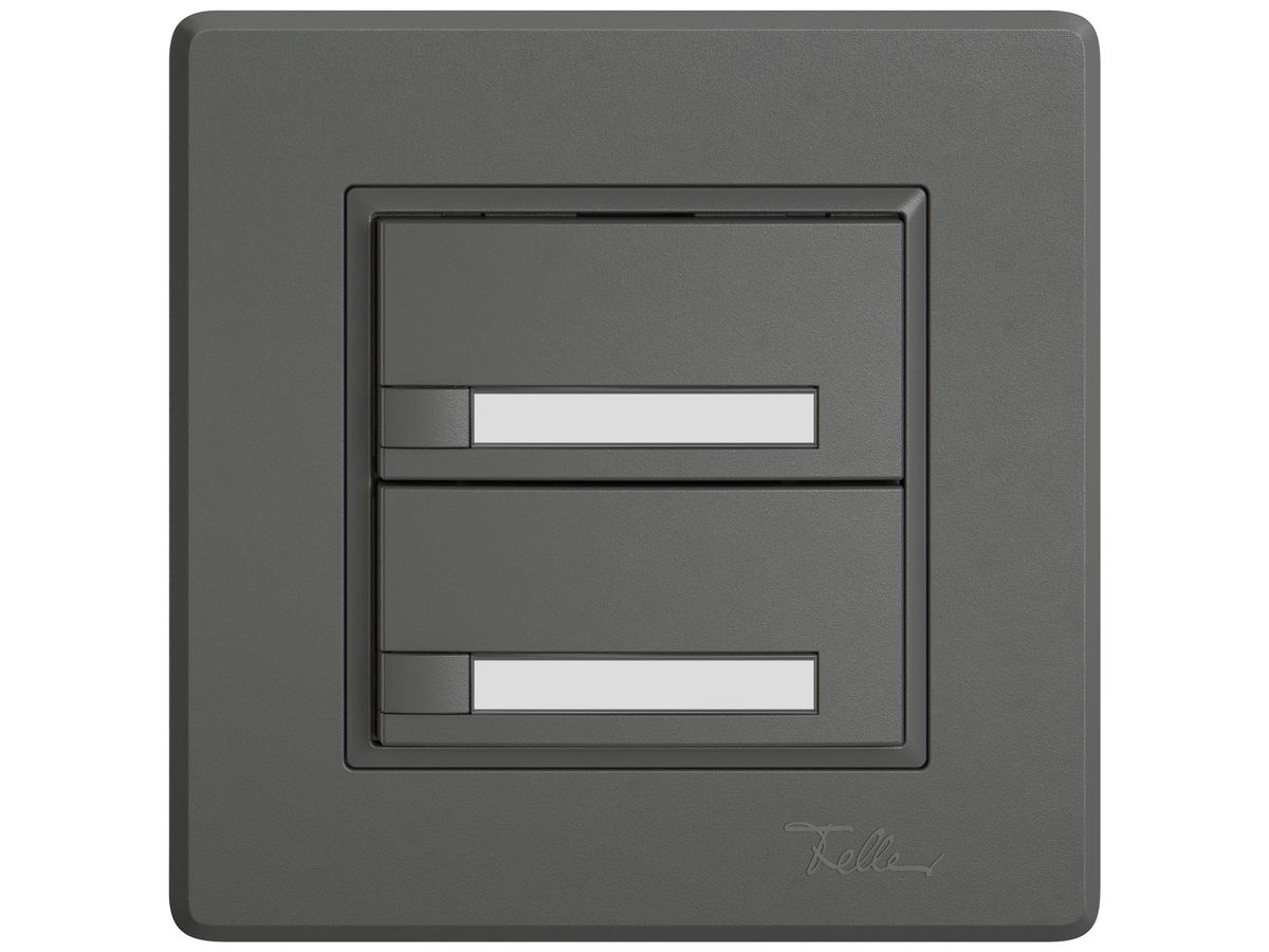 UP-KNX-Taster RGB EDIZIO.liv SNAPFIX® Temperaturfüh.o.LED Pap.2×T 1-Tbed.dgu