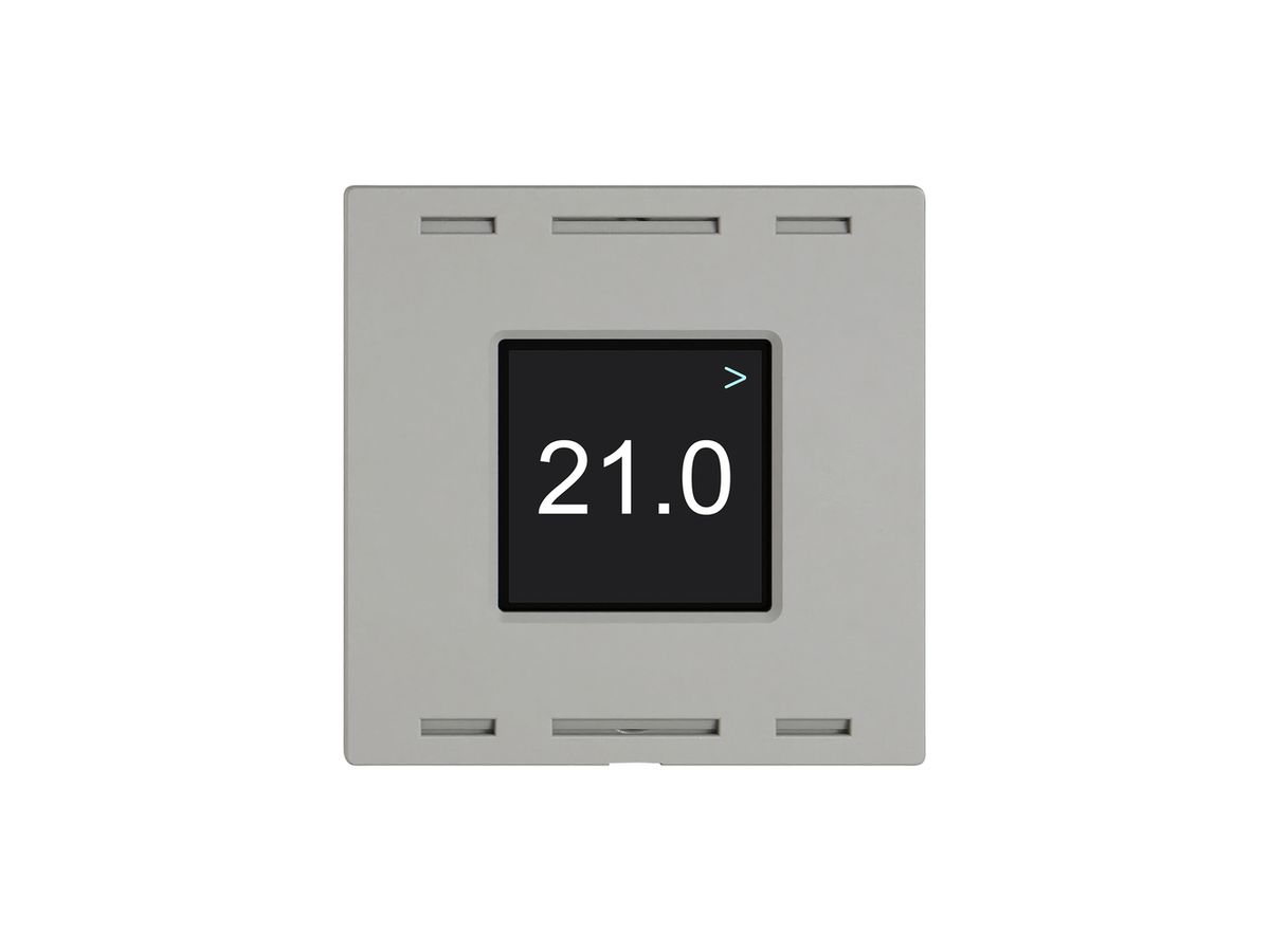 Raumtemperatursensor EDIZIO.liv Wiser SNAPFIX® 230V 5…30°C hellgrau