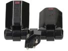 Mehrfachstecker MAX HAURI Clip-Clap 2×T13 schwarz mit Kinderschutz