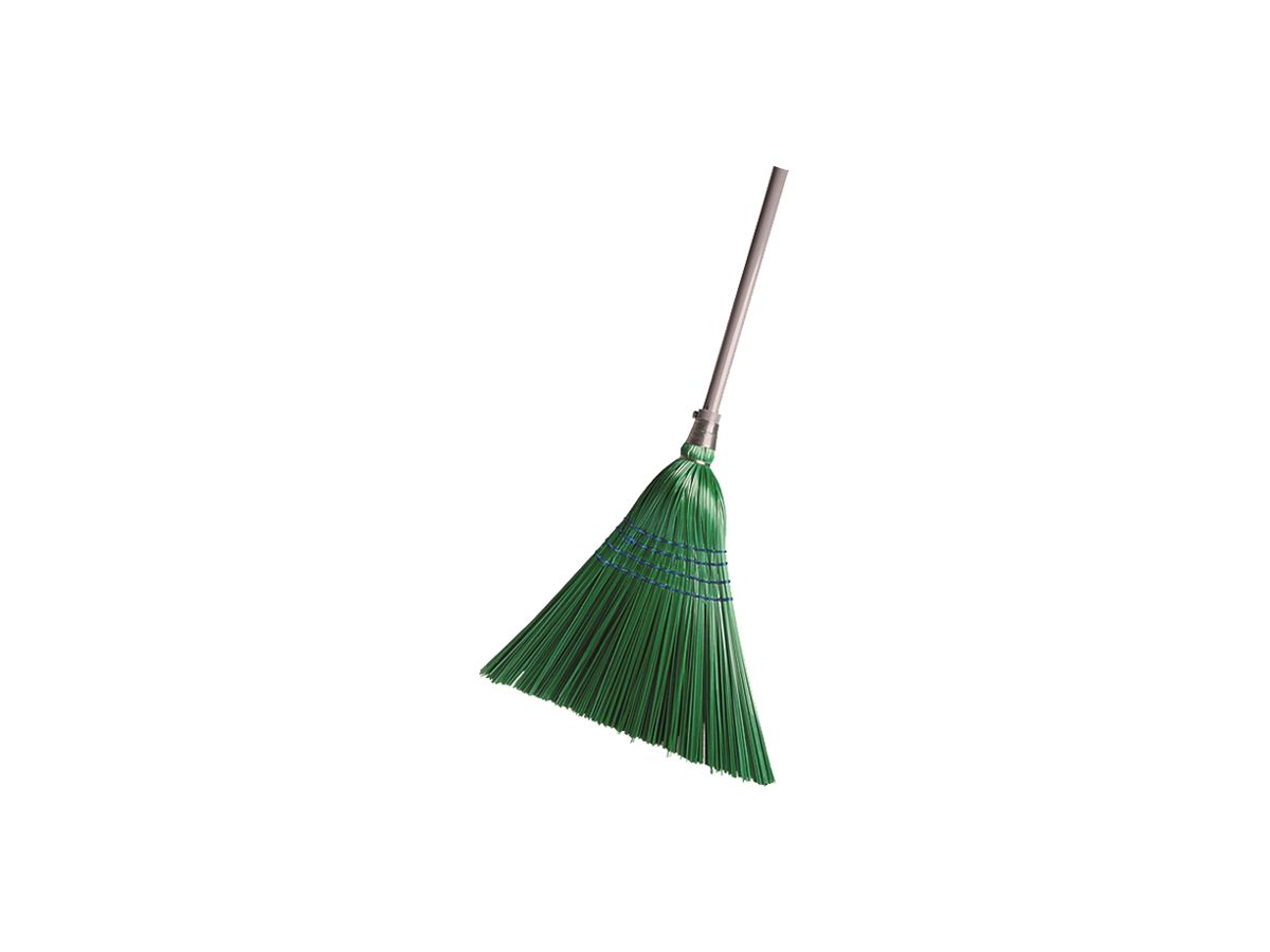 Besen Plica Classic mit Metallstiel anthrazit, Besatz: Kunststoff