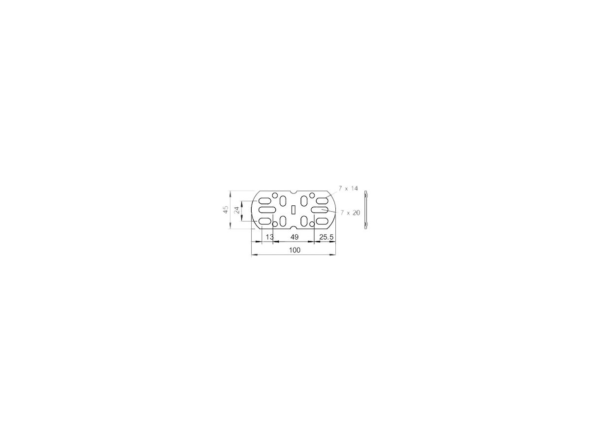 Verbinder Bettermann 110×46mm zu AZK-Kleinkanal