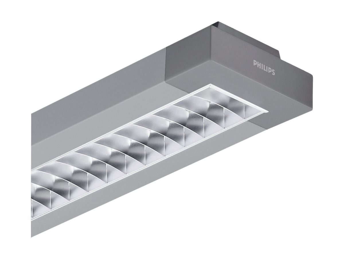 Spiegelrasterleuchte TCS260 2×35…80W HFPI D6 silber