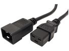 Apparatekabel ROLINE C20 → C19 3×1.5mm² 250VAC/16A schwarz 3m