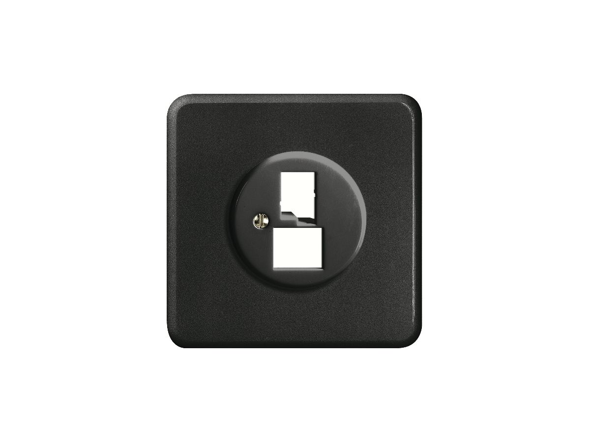 UP-Frontset Standard schwarz für DSL-Breitband Dose