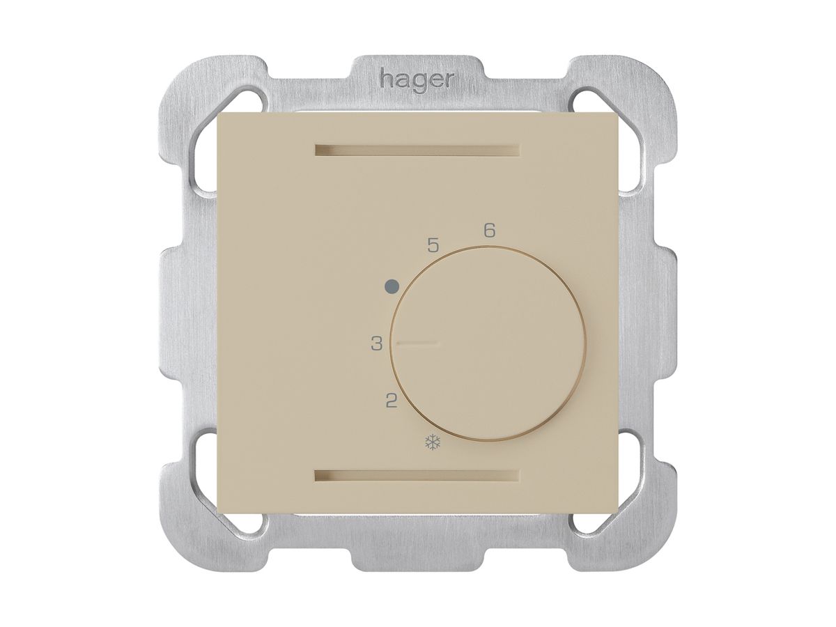 UP-Raumthermostat kallysto beige 24V mit Befestigungsplatte