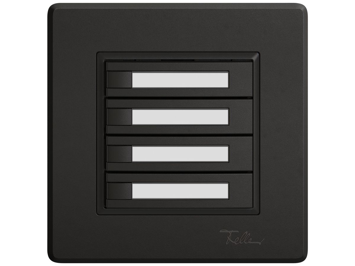 UP-KNX-Taster RGB EDIZIO.liv SNAPFIX® Temperaturfüh.o.LED Pap.4×T 1-Tbed.sz