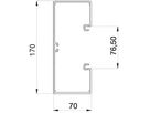 Grundprofil Bettermann GKH 70×170mm halogenfrei reinweiss
