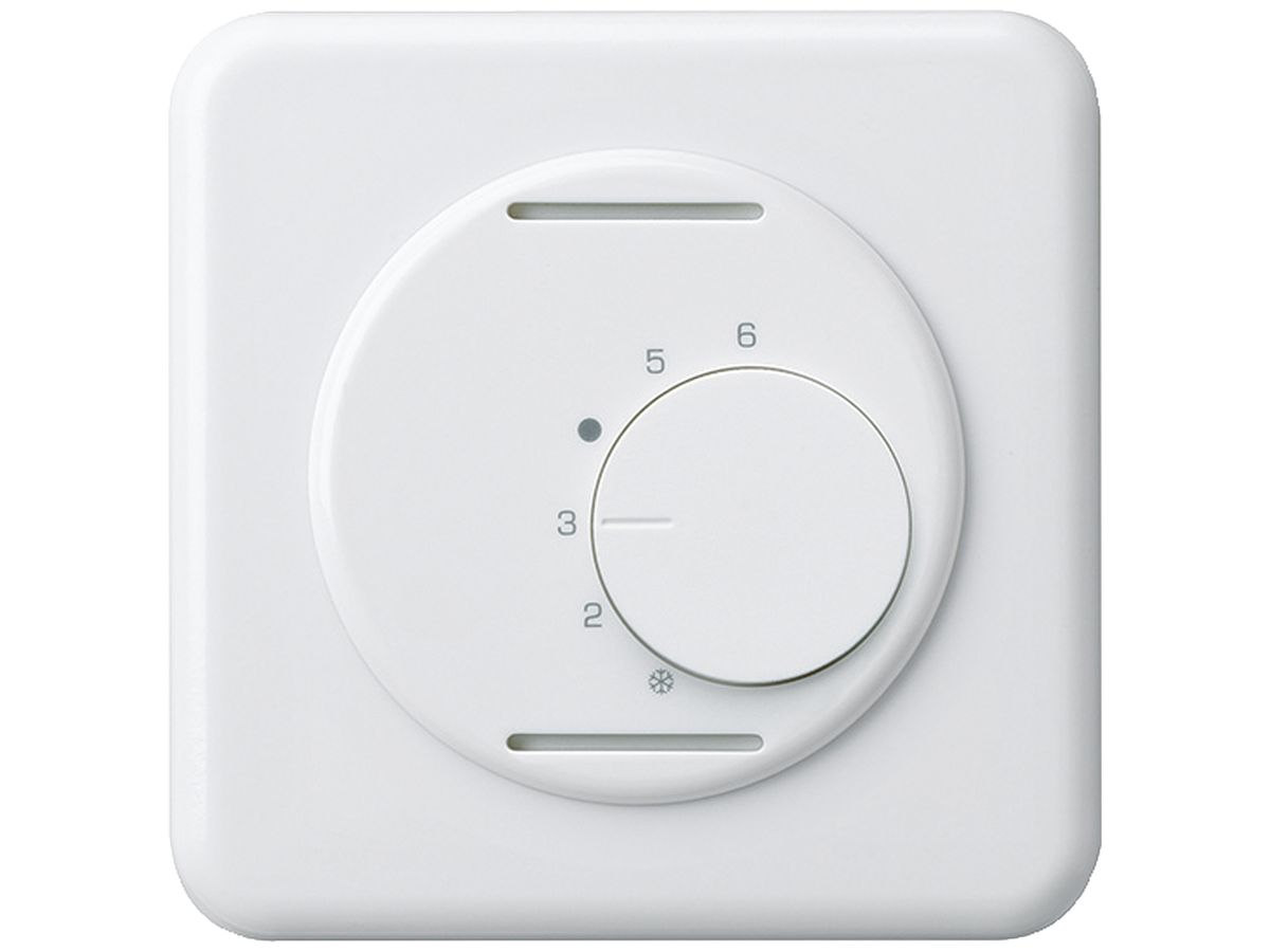 UP-Frontset basico weiss für Raumthermostat ohne Schalter