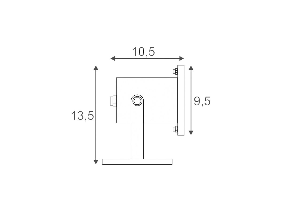 Strahler SLV NAUTILUS, GU10 35W IP55 Edelstahl