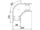 Bogen BET RB 90° 85×100mm Stahl feuerverzinkt