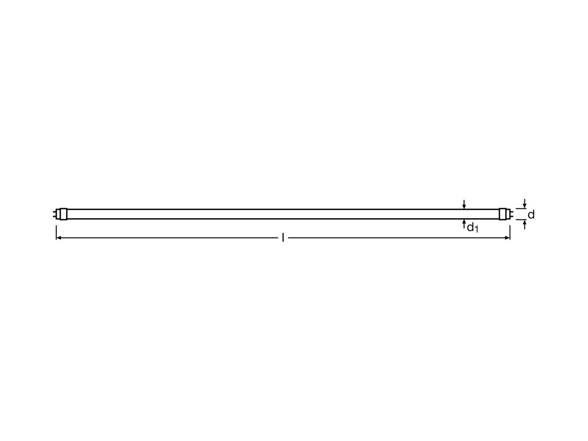 LED-Röhre SubstiTUBE HE HF G5 7W 1000lm 865 549mm