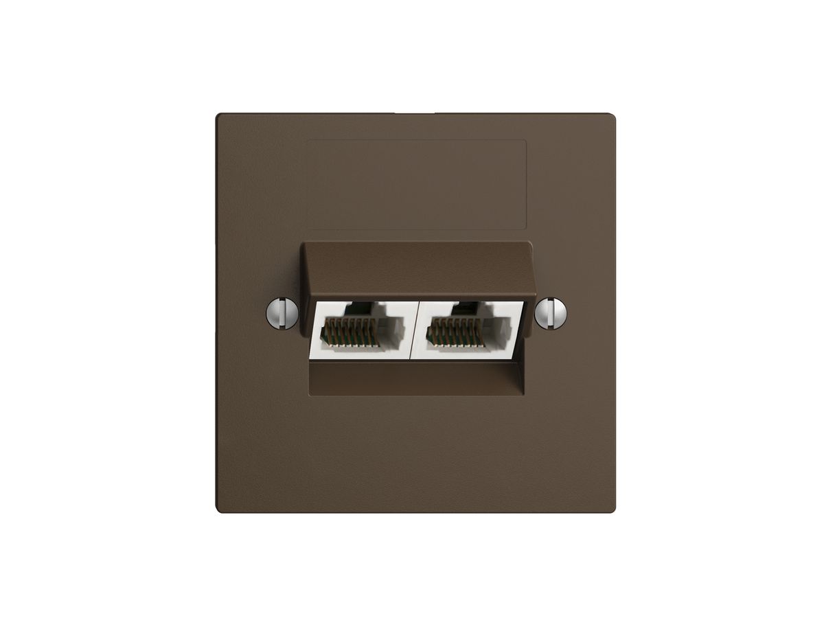 UP-Dose 2×RJ45/u 8P getr. EDIZIOdue coffee ITplus
