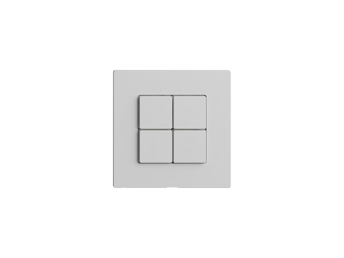 Bedienaufsatz zu Druckschalter EDIZIOdue Wiser 60×60×35mm hellgrau