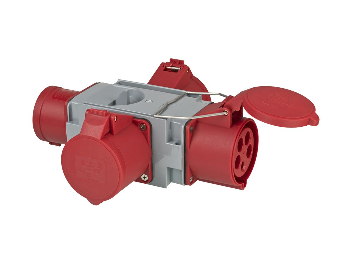 Kreuzverteiler Brennenstuhl 1×Stecker CEE32/5 3×Kupplung CEE32/5 IP44