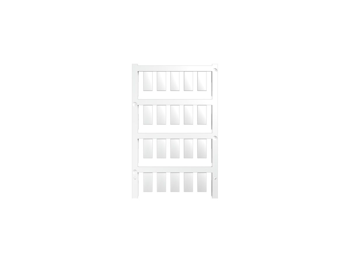 Gerätemarkierer Weidmüller MultiCard ESG steckbar 17×8mm PA66 weiss