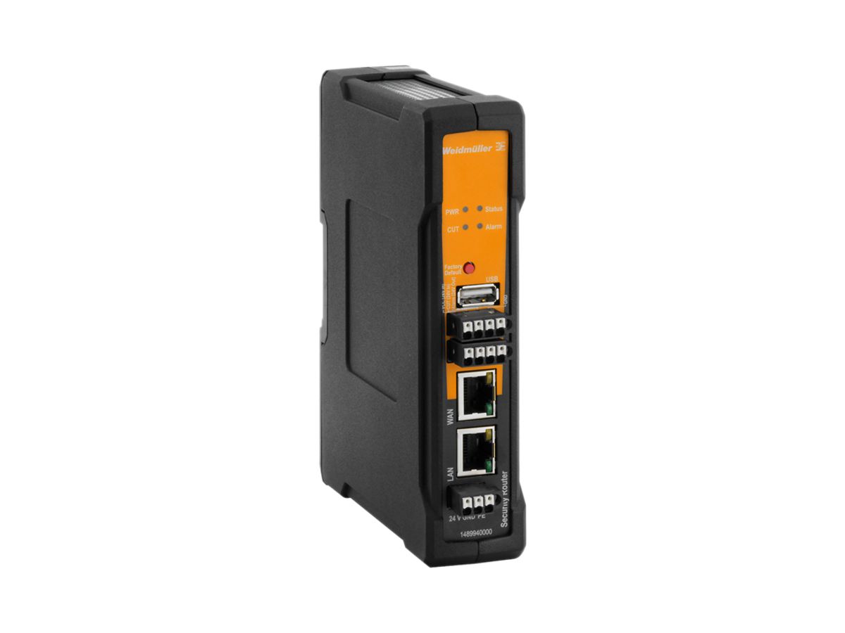 Security/NAT Router Weidmüller IE-SR GbE 2×10/100/1000 -20…70°C