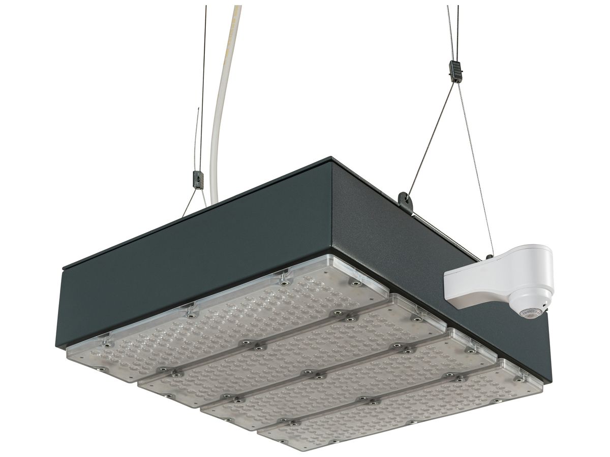 LED-Hallenstrahler Sylvania KubiXx AISLE PIR 110W 19700lm 840 IP65 DIM 412×370