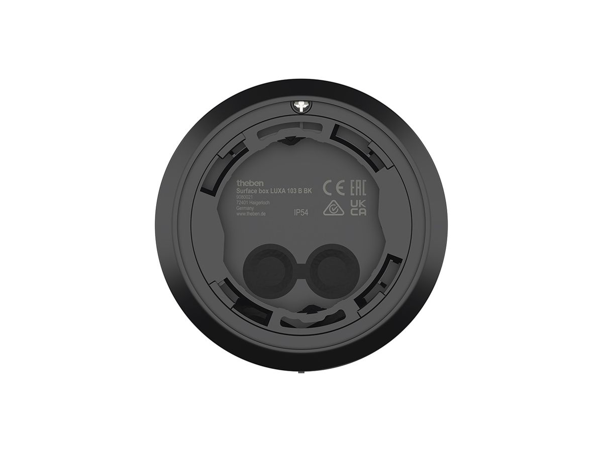 AP-Rahmen Theben Surface box LUXA 103 B für Präsenzmelder LUXA 103 schwarz