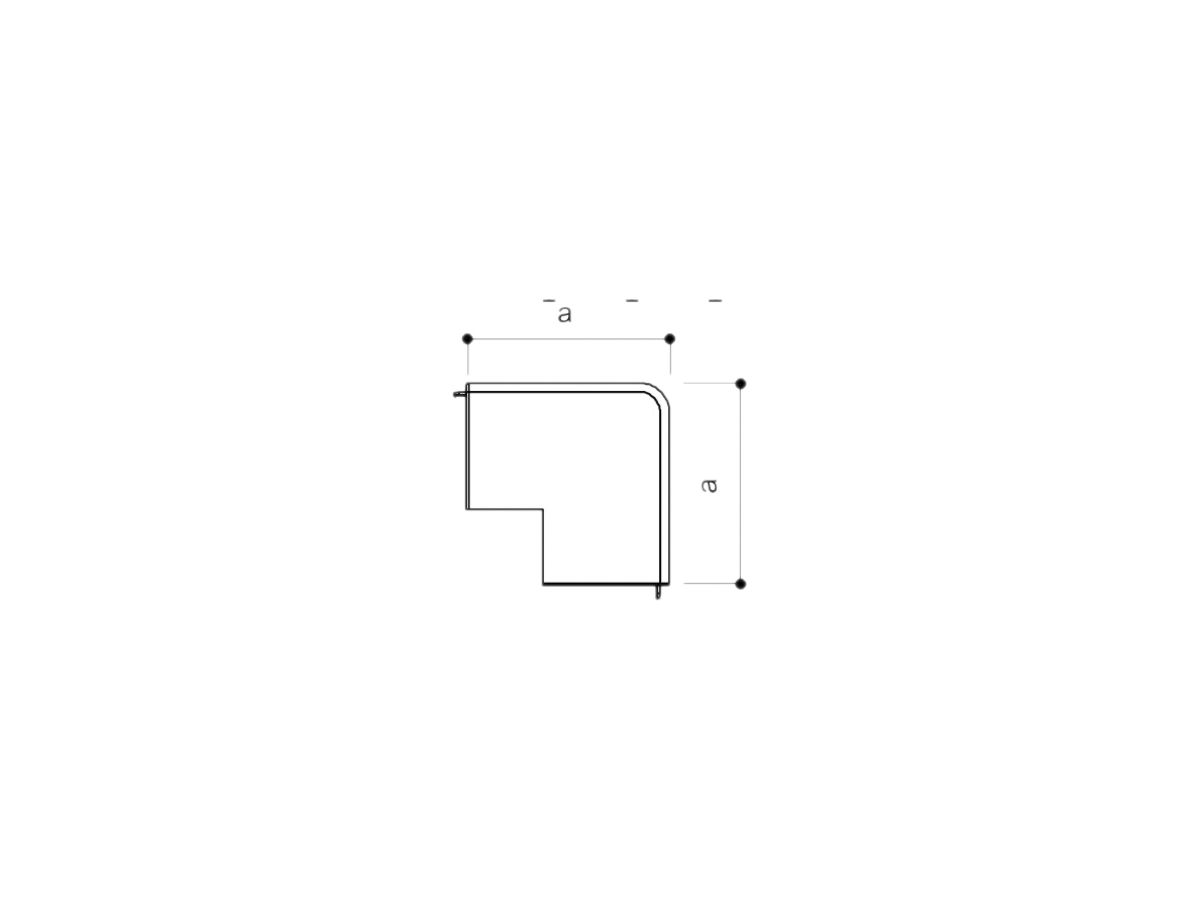 Ausseneck Bettermann zu Installationskanal WDK reinweiss 40×60mm