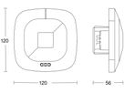 EB-Präsenzmelder Steinel HF COM1 360° h=2.8m Ø12m