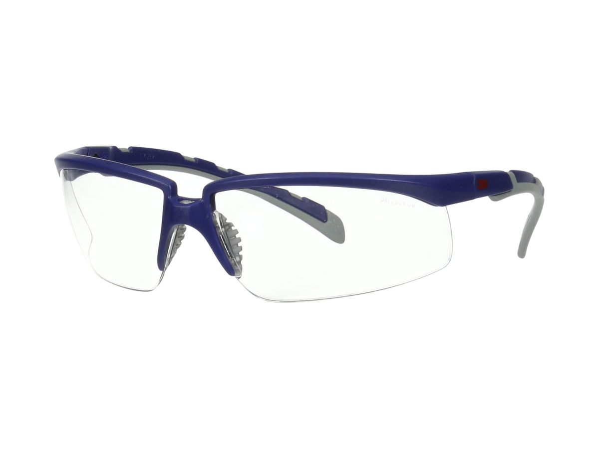 Schutzbrille 3M™ Solus™ 2000 Gläser klar, PC, UV, blau/grau