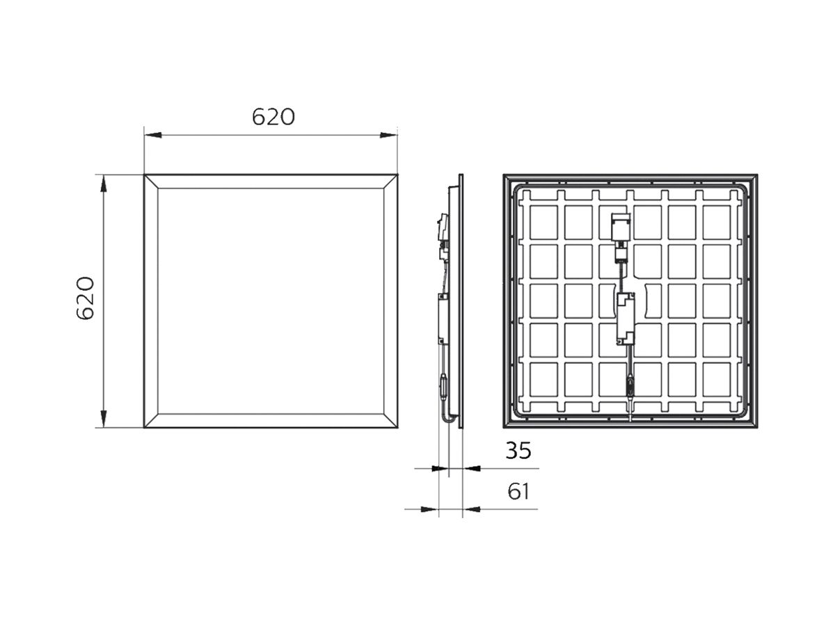 EB-LED-Deckenleuchte CoreLine RC133V OC 34.5W 2900/3600/4300lm 830/840 weiss