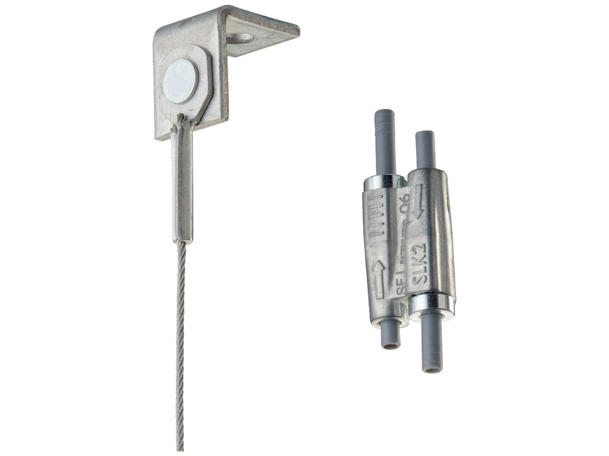 Aufhängung CADDY SPEED LINK SLK, Winkelanschluss, 3mm, L=5m, Stahl