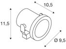 LED-Bodenleuchte SLV NAUTILUS 230V, 9W, 3000K, 520lm, IP55, 60°, Edelstahl 316