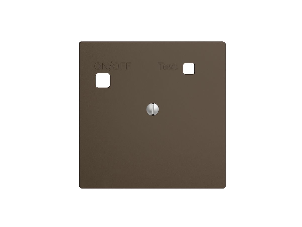 Frontset EDIZIOdue zu FI-Steckdose F, blind, coffee