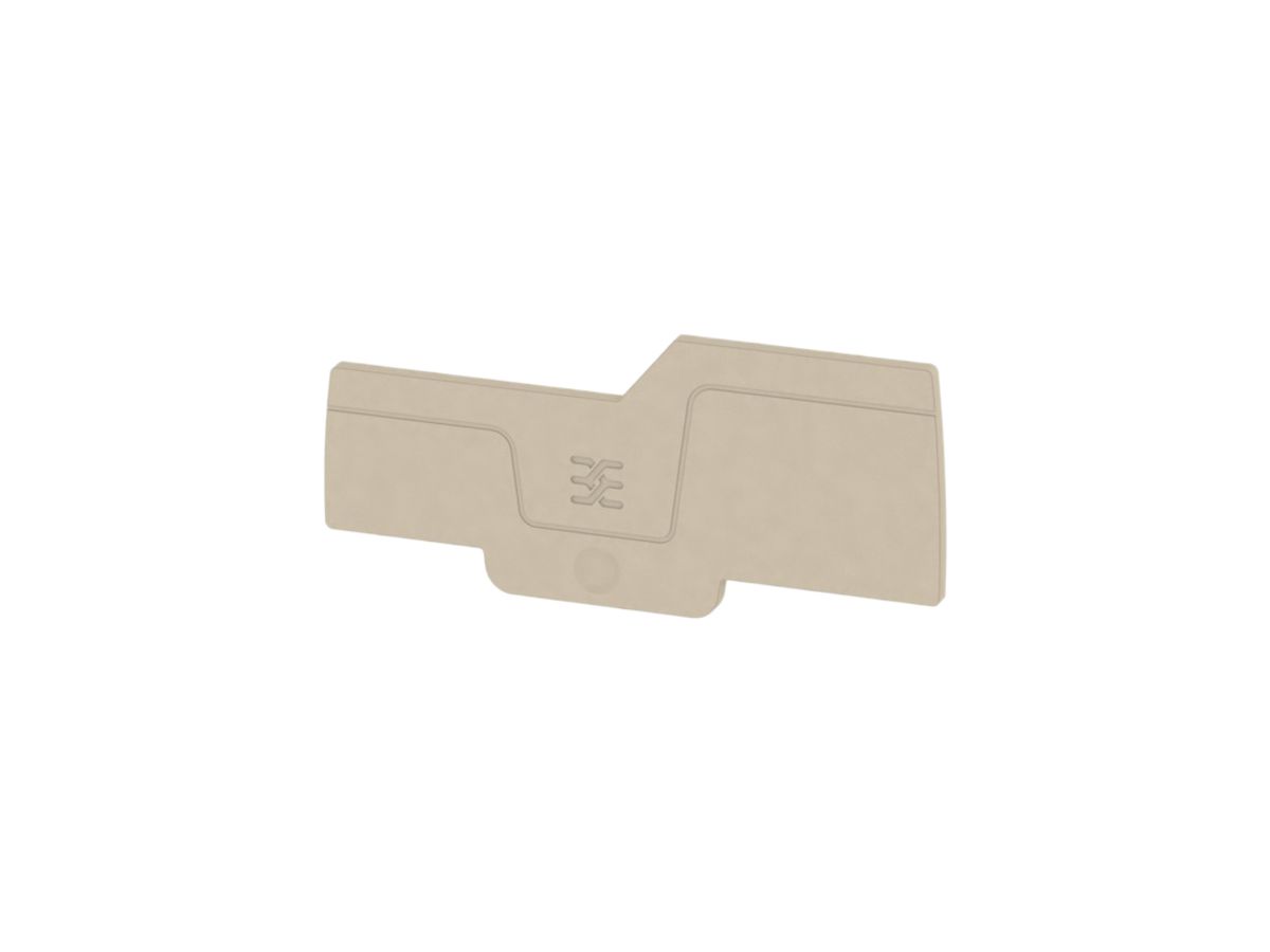 Abschlussplatte Weidmüller A-Reihe AEP IO21 78×2.1mm, beige