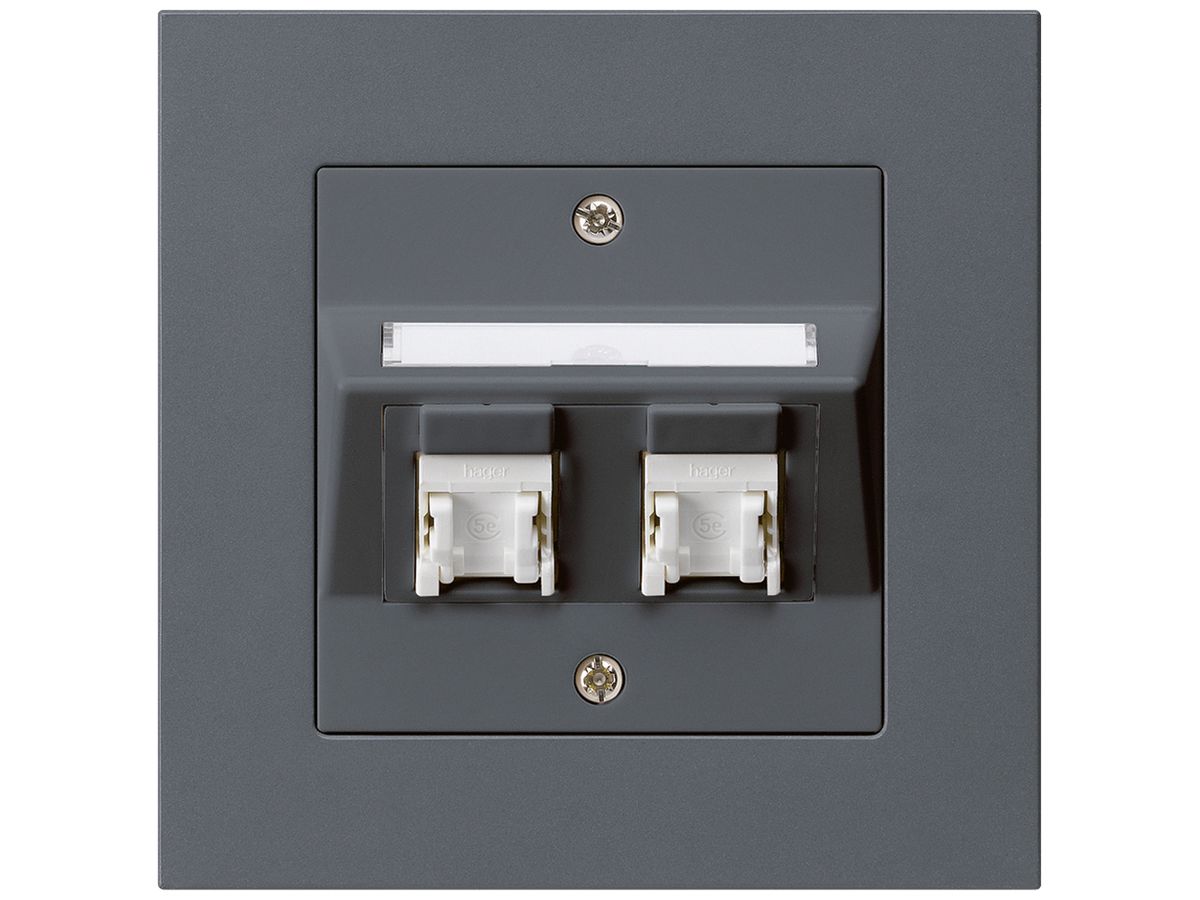 UP-Dose kallysto.pro C Kat.5e 2RJ45/u anthrazit