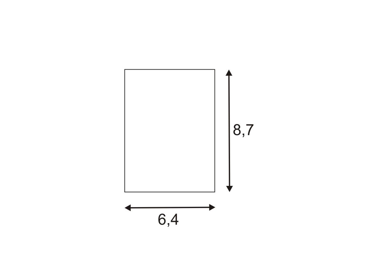 LED-Wandleuchte SLV QUAD 1, 3W 260lm 3000K IP44 anthrazit