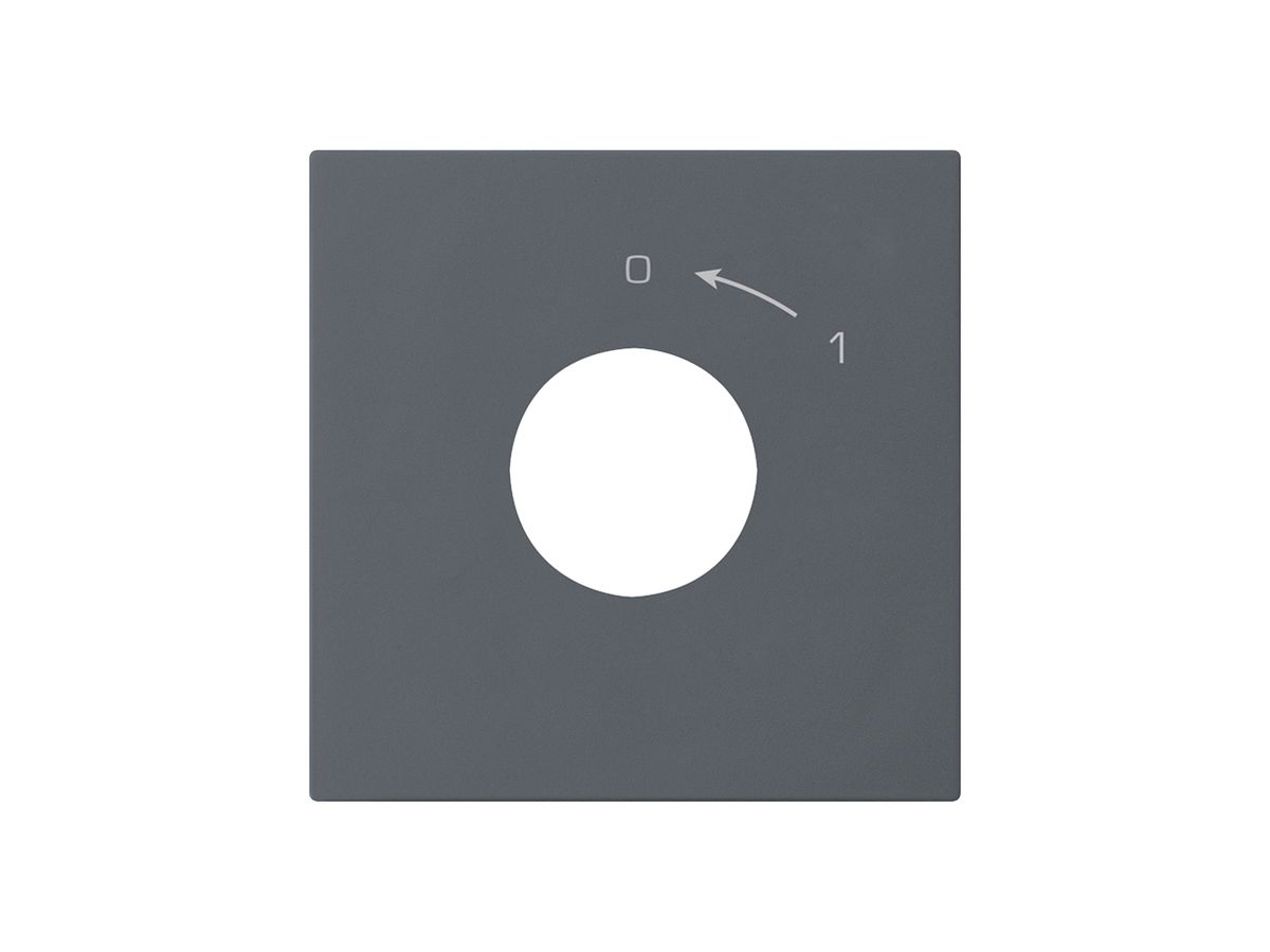Frontset für Schlüsselschwenktaster 60×60mm kallysto 0<-1 anthrazit