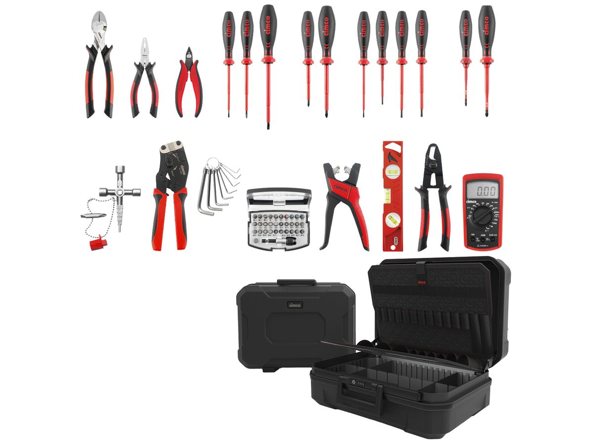 Werkzeugkoffer Cimco CimCase Starter Industry 29-tlg Koffer