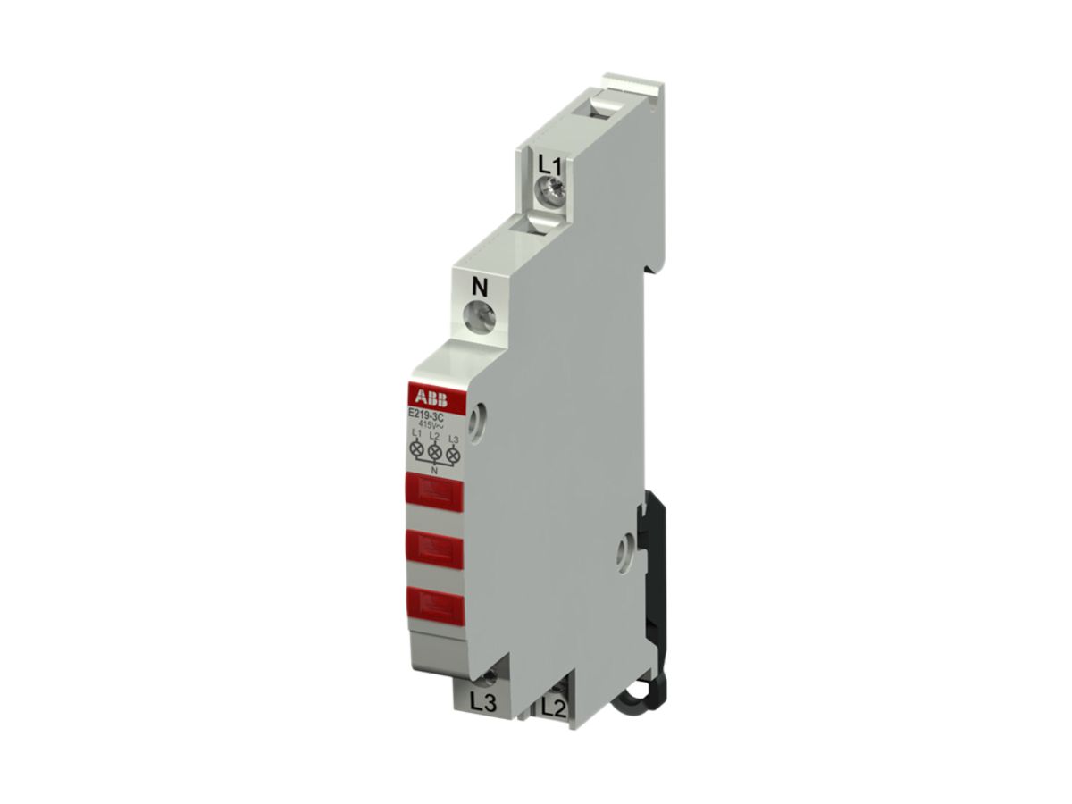 REG-Leuchtmelder ABB LED rot 415/230VAC, E219-3C