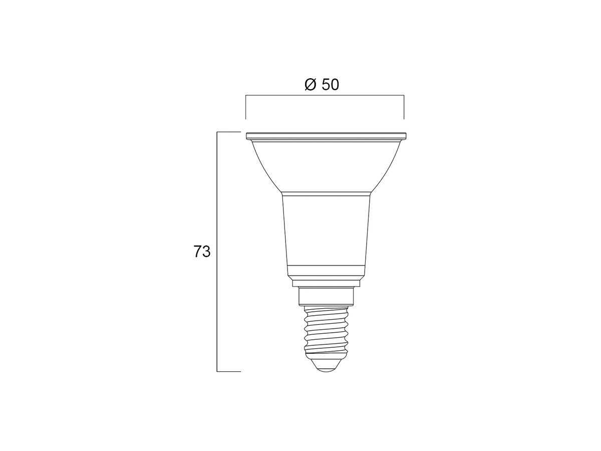 LED-Lampe Sylvania RefLED Retro E14 3.6W 345lm 3000K PAR16 klar 36° Ø50×73mm