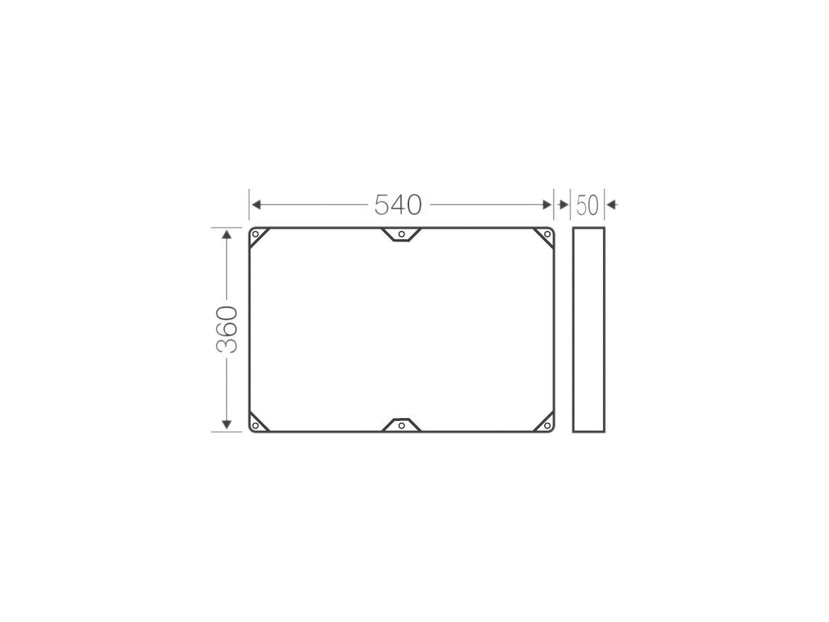 Zwischenrahmen Hensel Gr.4 540×360×50mm