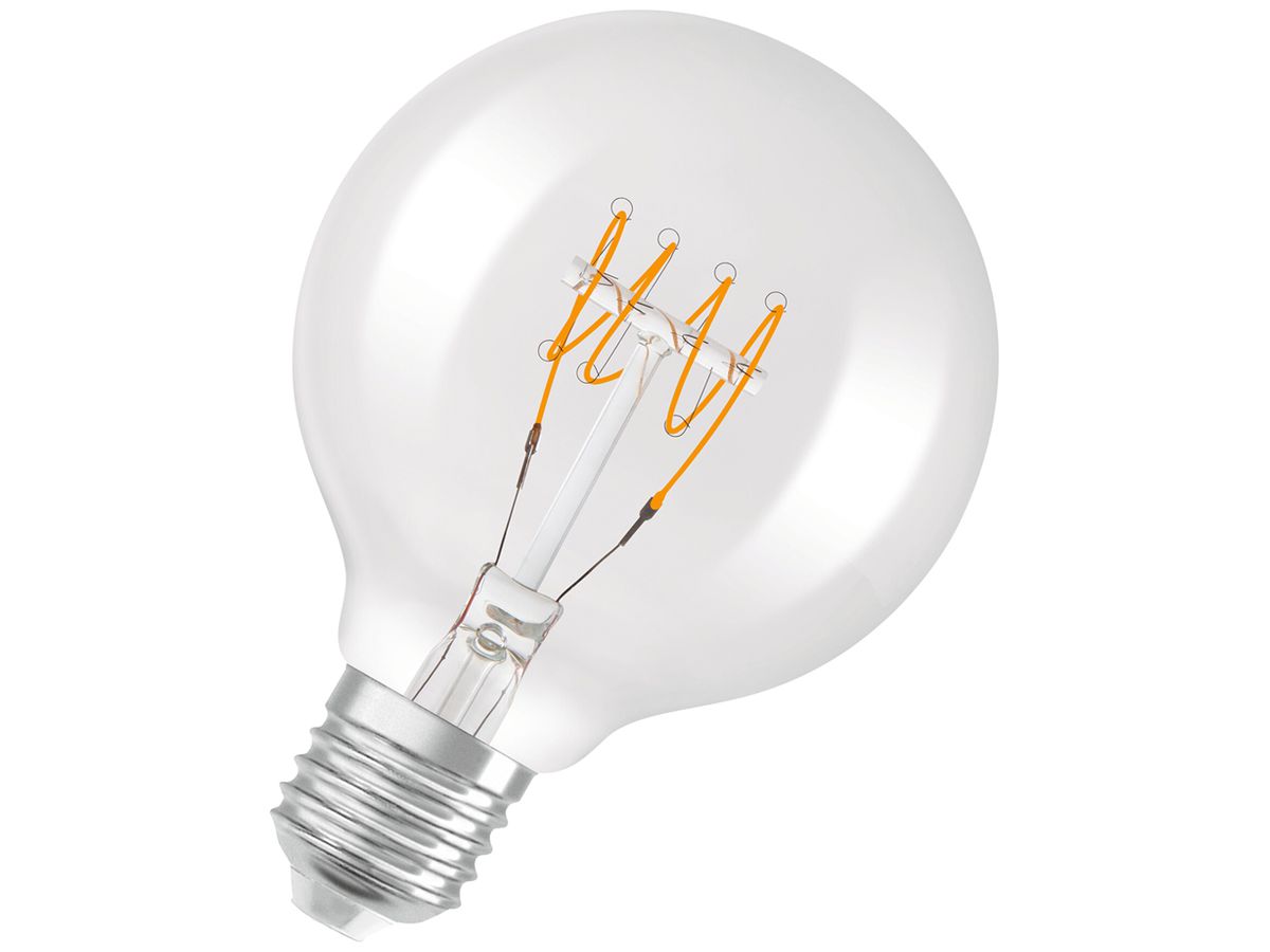 LED-Lampe Osram Vintage 1906 E27 4.8W 470lm 827 DIM Ø80×120mm klar