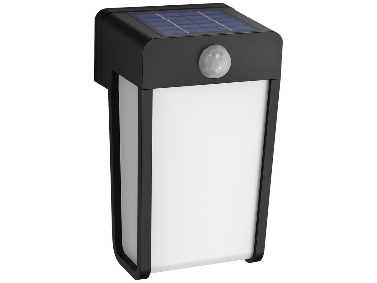 LED-Wandleuchte Philips Shroud Solar FR IR SEN 2.3W 250lm 827 IP44 schwarz