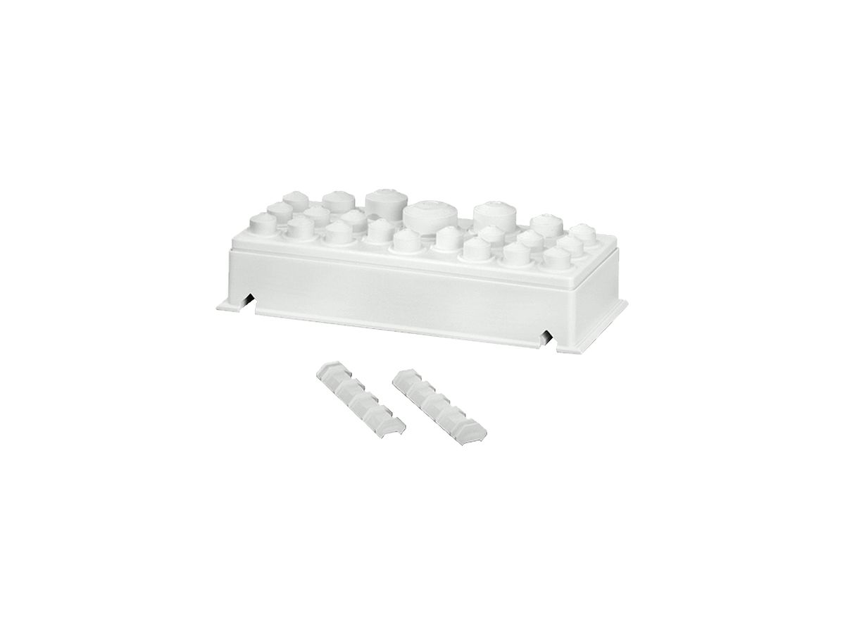 Anbauflansch grau Ø17×6…13mm, Ø2×9…17, Ø2×8×23, Ø1×11…30