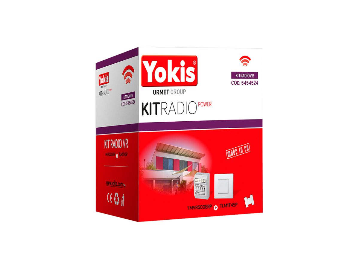 RF-Rolladenaktor-Set Yokis 1×TLM1T45P 1×MVR500ERP