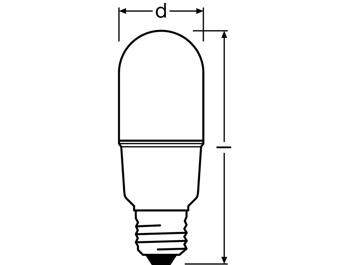 LED-Lampe LEDVANCE SUPERIOR E27 11W 1050lm 6500K DIM linear 121mm opal