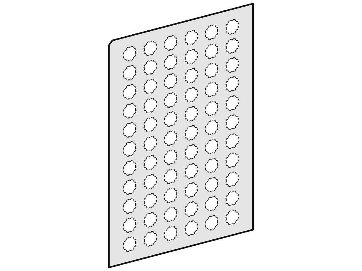 Bezeichnungsschild Schneider Electric rund transparent