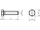 Schraube 6-kant 8.8 M16×25mm verzinkt
