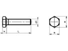 Sechskantschraube M5×8mm verzk-chro, 8.8 DIN 933