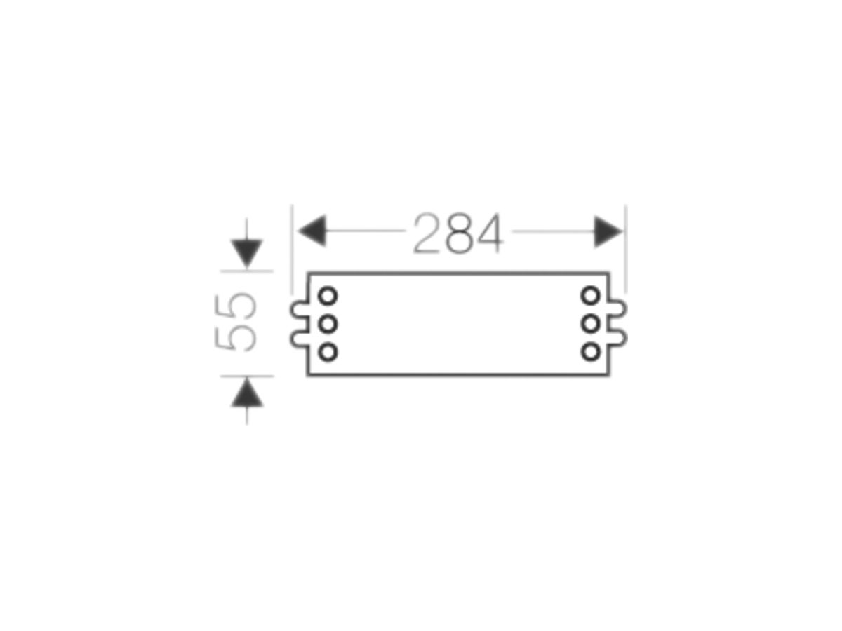 Montageplatte Hensel, für Mi-Leergehäuse Grössen 1, 2, 3, 4, 6