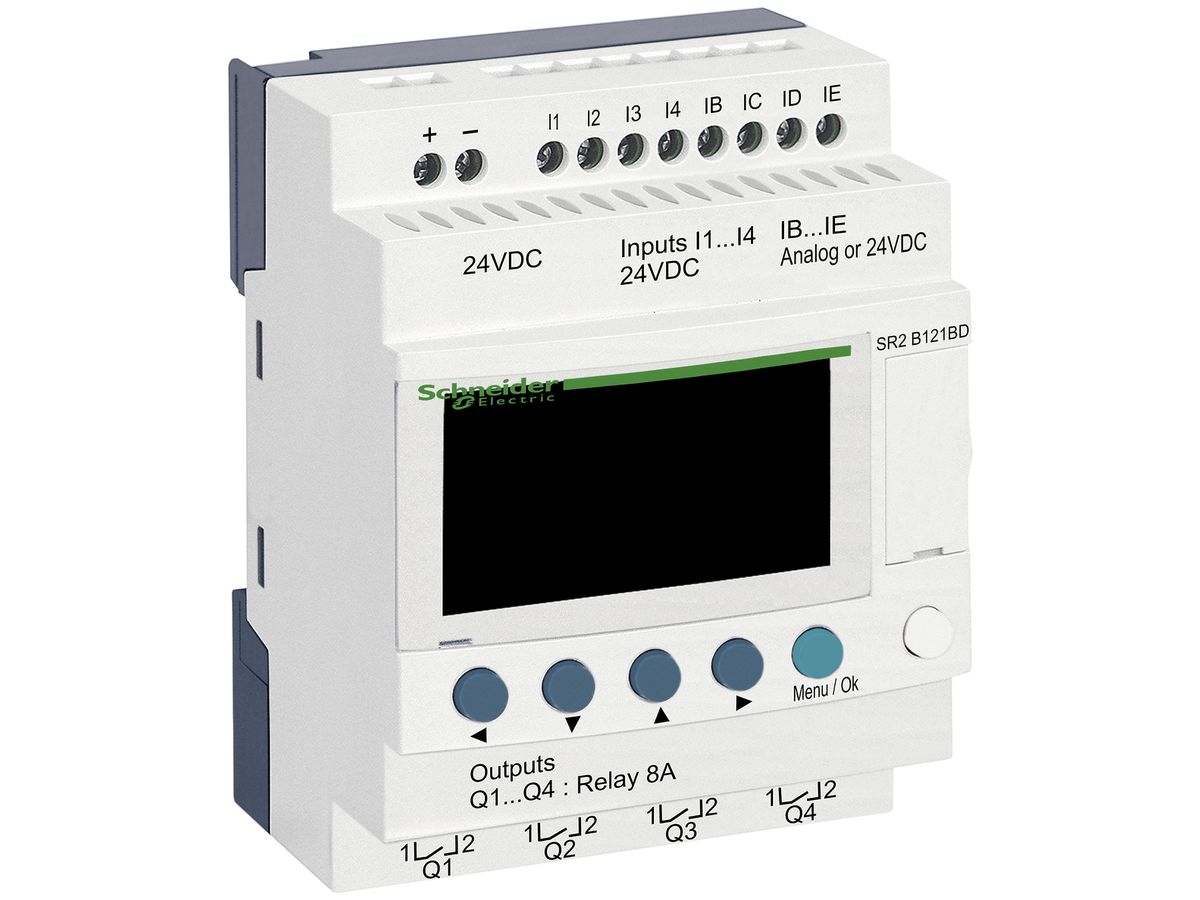 Zelio Logic compact 8 DE/4 DA Relais, 24VDC